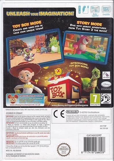 Disney PIXAR Toy Story 3 - Wii - (B Grade) (Genbrug)